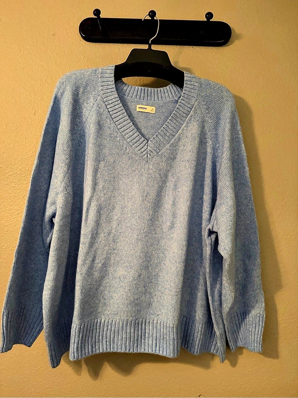 Sonoma Blue V-Neck Sweater Size 3X NWT